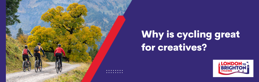 Why is cycling great for creatives?