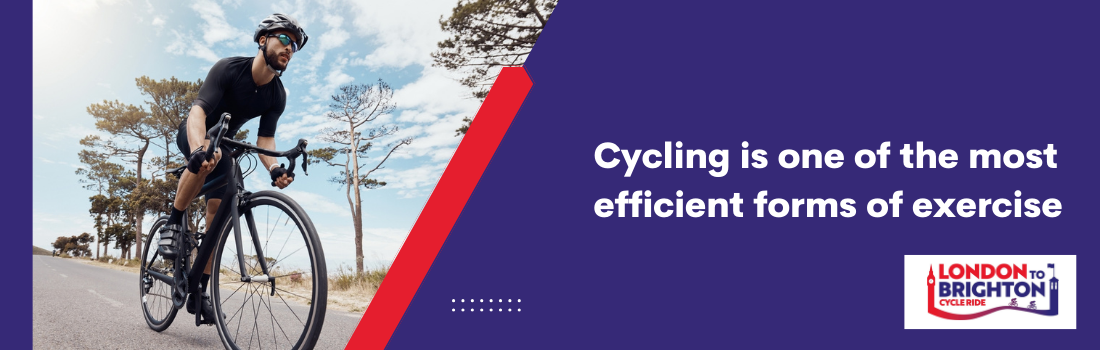 Cycling is one of the most efficient forms of exercise